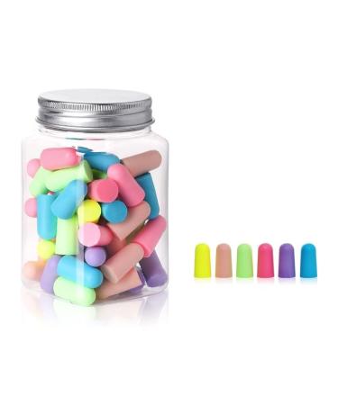 Swimmer Ear Plugs Silicone Ear Plugs Ear Protector Ear Plugs Disposable Soft Foam Earplugs Snore-Proof Noise Proof Earplug Sleep No Cords (Color : D-60pc) (Color : D 60pc)