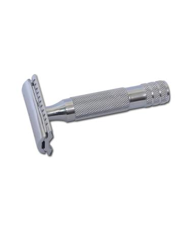 CAPRA FALCONERI 3-Piece Double Edge full steel Safety Razor Heavy Duty Short Handle