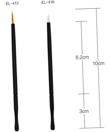 Healeved 50pcs Eye Makeup Tools Eyeliner Brush for Liner Eyeliner Applicator Makeup Eye Wands White - Buy Online on GoSupps.com