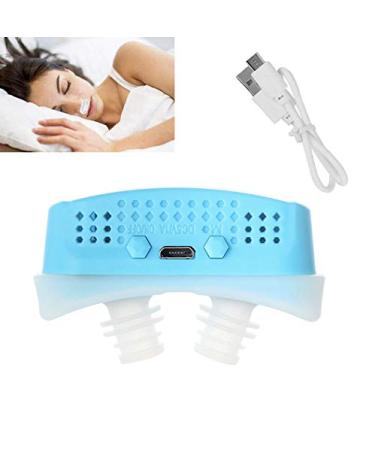 AISHFP Anti-Snore Device Silicone Anti-Snoring Nasal Congestion Respirator Snore Stopper Electric Variable Speed Silicone Stop-Snoring Device for Comfortable Sleep