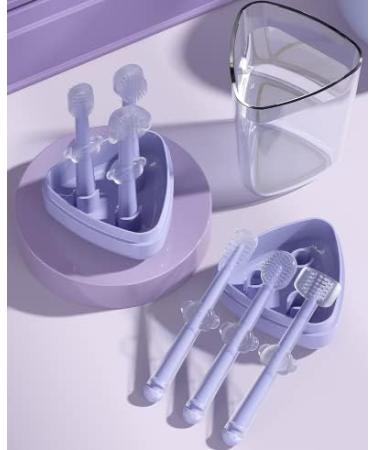 HQSLsund Silicone Baby Toothbrush Set for Teething Training | Soft Bristles, Tongue Cleaner | Toddler Multifunction Brush - Buy Online on GoSupps.com
