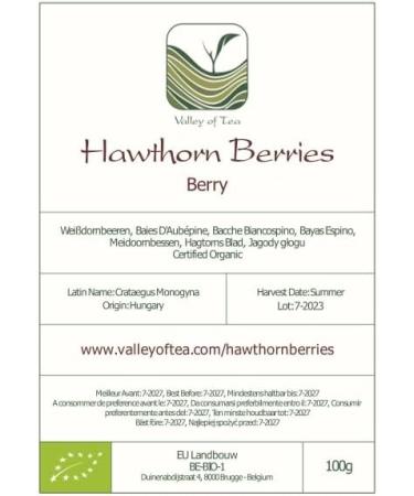 Hawthorn Berry Organic Whole Juicy - Hawthorne Berries High Food Grade 100g - Buy Online on GoSupps.com