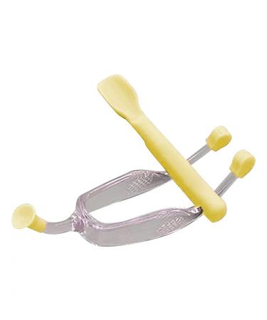 Soft Contact Lenses Remover and Insertion Tool Multifunctional Contact Lens Tweezers and Suction Cup Spoon Great Gifts for Contact Lens New User (Yellow)