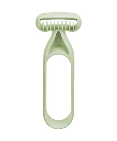 Keuyeo women's razor manuell armpit hair drainage razor not noticeable smooth bikini axle-leg razor cosmetic tool for women green