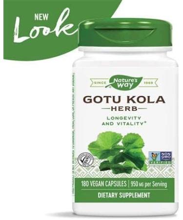 Buy Nature's Way Gotu Kola Herb Caps 180 ct - Premium Herbal Supplement for Mental Clarity & Cognitive Support - Fast Worldwide Shipping - Buy Online on GoSupps.com