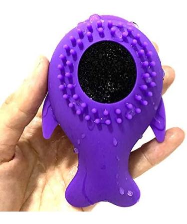 Pzhoais Silicone Face Cleansing Brush Facial Cleanser Whale Shape Facial Cleanser Exfoliator Face Scrub Washing Brush Pink - Buy Online on GoSupps.com