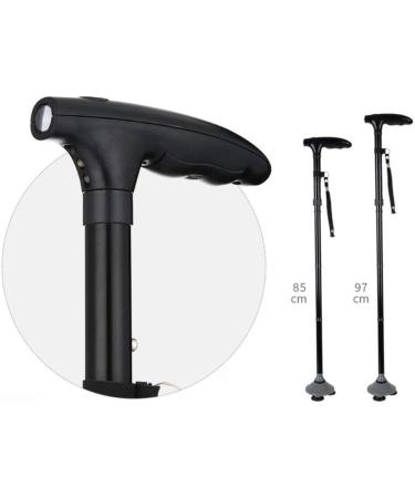 Canes Folding Height Adjustable Walking Stick Lighted Crutches Fashionable Bathing in Sunlight - Buy Online on GoSupps.com