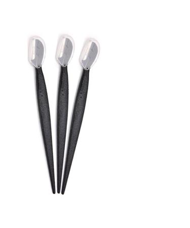 3 pieces of eyebrow trimmers Face razor eyebrow portable razor knife knife hair remover set make-up eyebrows profiler tools (color: c)