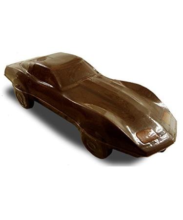 Corvette Stingray Vintage Sports Car Solid in Premium Swiss Dark Chocolate