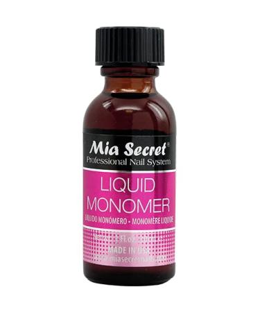 1 oz Mia Secret Liquid Monomer - Professional Acrylic Nail Liquid for Acrylic Powder - EMA monomer - Nail Monomer liquid - ema monomer acrylic nail liquid