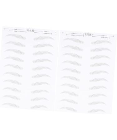 NOLITOY 4 Sheets Pairs Bionic Eyebrow Tattoos 6d Eyebrow Stickers Simulation Eyebrow 3d Makeup Tools Hair - Buy Online on GoSupps.com