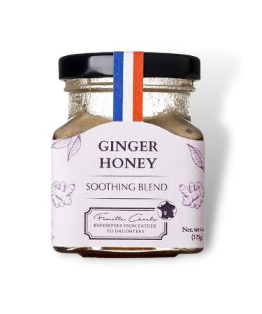 LES ABEILLES DE MALESCOT  Ginger Honey (4.4 oz) - Natural Immune Support & Antioxidant  Raw and Unfiltered