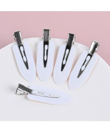 No Bend Hair Clips No Crease Hair Clips Pin Curl Clips Makeup Seamless Hair Clip Clamps for Girl Woman Makeup Bangs Hair Styling(Pink White Black) - Buy Online on GoSupps.com