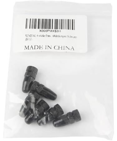 SENZEAL 6pcs French Dust Caps | Aluminum Alloy Bike Valve Covers - Black - International Shipping Available - Buy Online on GoSupps.com