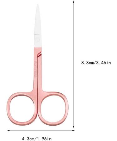 IOIUSKKU Nail Cuticle Nippers Stainless Steel Scissors Eyebrow Trimmer Trimming Tool Spray Paint Rosegold - Buy Online on GoSupps.com