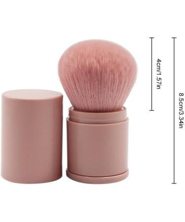 dijiusidy Makeup Brush Retractable Blusher Loose Powder Blending Cosmetics Brushes Short Soft Artificial Fiber Reusable DIY Make Up Tool Dark Pink - Buy Online on GoSupps.com
