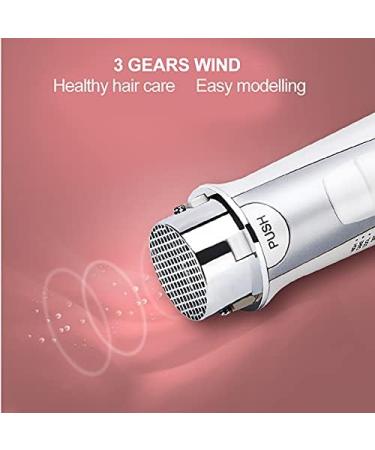 2-in-1 Electric Hair Dryer Styling Tool - Versatile Blow Dryer Brush & Hair Straightener with Teasing Comb - Adjustable Heat Settings (US Plug - Buy Online on GoSupps.com