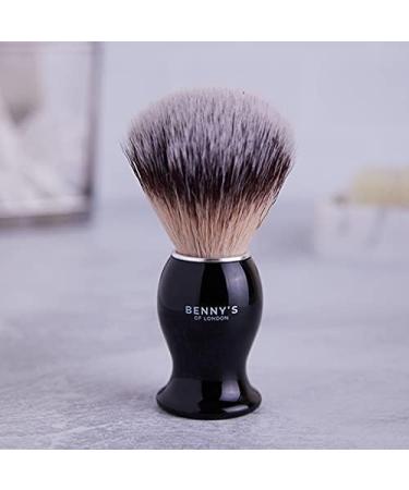 Shaving Brush | Free Travel Case | BENNY'S | Luxury Brush | Gentle Exfoliator | Removes Dirt Dead Skin and Reduce Blemishes | Men's Gift Idea | Creates The Best Shaving Cream Lather | Made in The UK - Buy Online on GoSupps.com