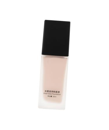 FOMIYES Liquid Foundation Concealer Liquid Natural Finish Foundation Waterproof Foundation Makeup Glass