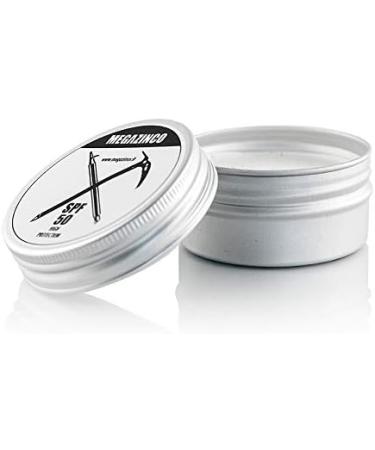 Megazinco SPF 50 Mineral Sunscreen - 100% Natural Protective Creme for Surfers Sailors Skiers & Athletes | 40 ml - Buy Online on GoSupps.com