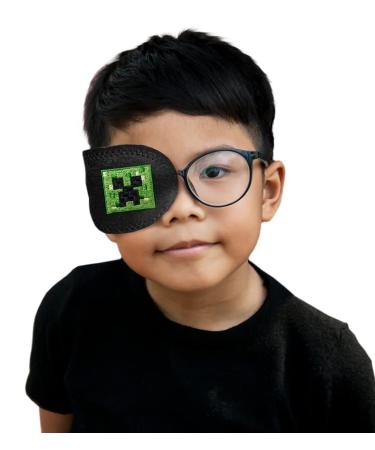 Eye Patch- Minecraft Pocket Patch for Children with Amblyopia   (Right Eye Coverage)