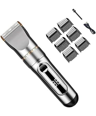 Buy Cordless Hair Clippers & Waterproof Trimmer for Men - Electric Grooming Kit USB Rechargeable with LED Display - Buy Online on GoSupps.com