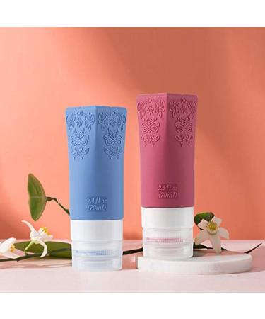 Leakproof Silicone Travel Bottles Set | TSA Approved Cosmetic Toiletries Containers | Perfect for Shampoo, Conditioner, Facial Cleanser & Cream | Travel Accessories - Buy Online on GoSupps.com