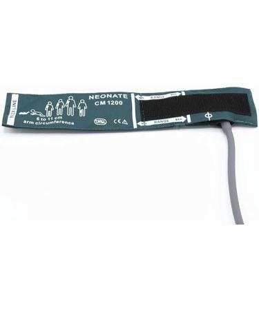 Universal NIBP Cuff forNeonate 6-11 cm Single Tube Reusable Nylon Replacement Blood Pressure Cuff No Connector Neonate Green Nylon+single Tube