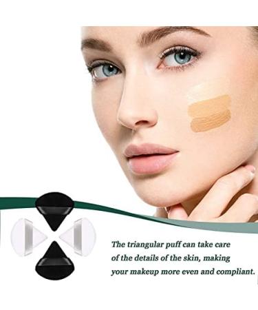 4-Piece Powder Puff Set | Triangle Makeup Sponges for Face & Body | Velour Setting Powder Puff for Loose Mineral Powder - Buy Online on GoSupps.com