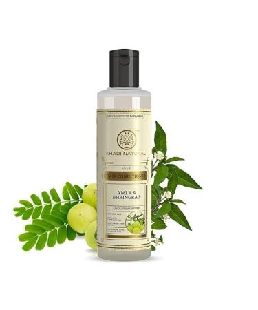Amla & Bhringraj Hair Conditioner | Anti-Hair Fall Conditioner | Nourishing Conditioner for Healthy Hair | Paraben & Silicone-Free | Suitable for All Hair Types | 210ml Black