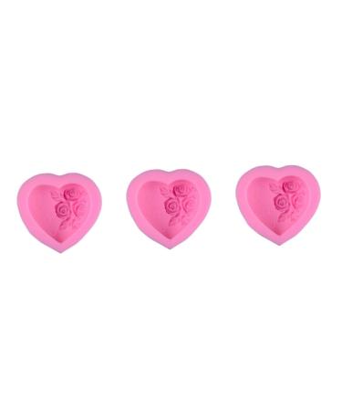 BESTonZON Chocolate Molds 3pcs Silicone Mold De para Gelatinas Fondant Molds Cake Mold DIY Baking Molds Chic Baking Tools Chocolate Mold mediumx3pcs Pinkx3pcs