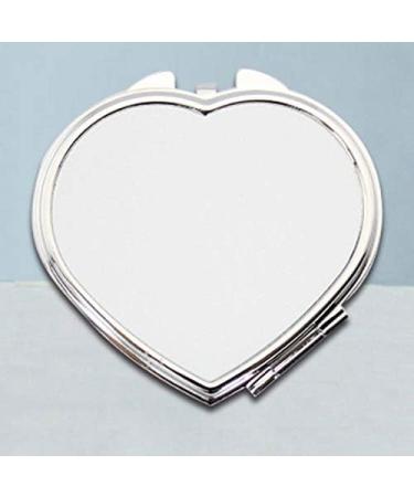 Meliya Personalized Photo Makeup Mirror Custom Picture Mirror Compact Carry-on Travel Mirror with Gift Box for Her Love Heart - Buy Online on GoSupps.com