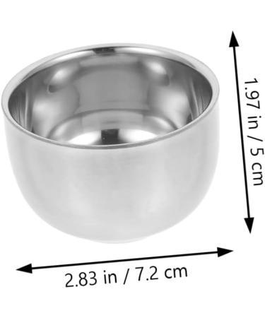 Minkissy Luxury 2-Piece Beard Bowl Set - Retro Razor Cup & Shaving Soap Holder in 304 Stainless Steel | Perfect Gifts for Men - Buy Online on GoSupps.com