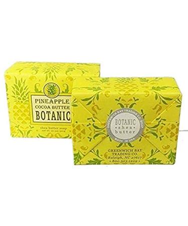 Greenwich Bay Trading Company Shea Butter Soap Bars - Set of 2 (10.5 oz) - Pineapple Scent | International Shipping Available - Buy Online on GoSupps.com