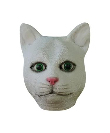 Yanyueshop Party Favors Cat Head Cover Meow Star Head Cover Cat Head Cover Dance Party Performance Requisite Party Favores White Unity Size