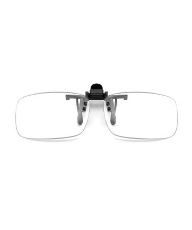 HHCC Transparent glasses glass glasses & clip-on glasses can be fishing +1.00 to +3.50 diopters for outdoor driving 2 packs +1.00