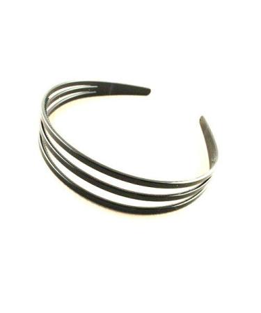Headband IN7859 plastic three-row black