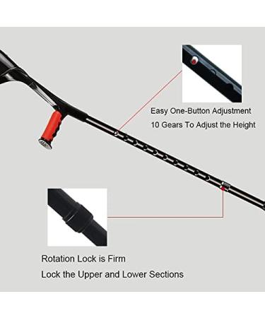 Folding Forearm Crutches Crutches for Adults 10 Stops Height Adjustable Crutches for Walking Ergonomic Handles Comfortable Grip and Wear-Resistant Non-Slip Unisex Prosperous Blue - Buy Online on GoSupps.com