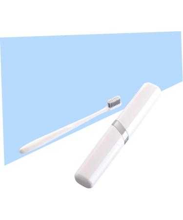 Mobestech Travel Toothbrush Holder - Protective Case for Adults | Portable Toothbrush Tube & Storage Box Gift - White - Buy Online on GoSupps.com