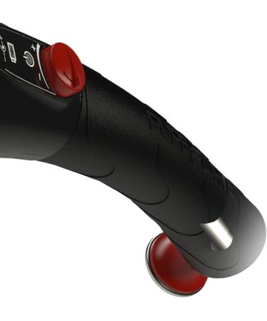 PUREWAVE CM-07 Black/Red Dual Motor Percussion & Vibration Massager - 8 Attachments - Buy Online on GoSupps.com