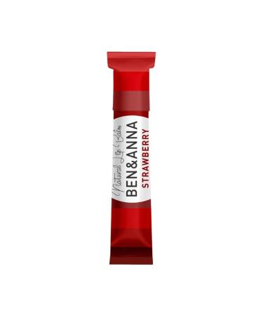Ben & Anna Natural Lip Balm Strawberry - 6g Moisturizing Plastic Free Vegan Cruelty-Free Eco-Friendly