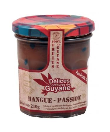 G n rique Mango and Passion Fruit Jam Delights of French Guiana 210g