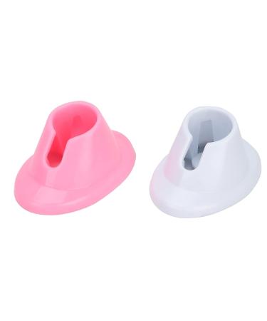 2pcs Soft Rubber Anti-Spill Nail Polish Bottle Holder Stand - Perfect for Salons | International Shipping Available - Buy Online on GoSupps.com