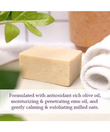 Noble Formula 1% Pyrithione Zinc Emu Oil Bar Soap for Sensitive Skin - 3.25 oz Bar - Buy Online on GoSupps.com