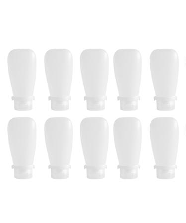 Transparent 90ml Travel Silicone Refill Bottle Shower Gel Shampoo Refill Bottle Squeeze Refill Empty Bottle
