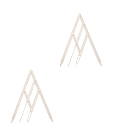 TOVINANNA Eyebrow Tools 2 Pcs Second Generation Brow Shaping Kit Eyebrow Kits Molds Make up Stainless Steel Set 25x5x0.6cmx2pcs Silverx2pcs