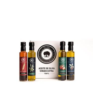 Pack Spiced Extra Virgin Olive Oil - 4 Bottles 250ml each- El Oli Spain
