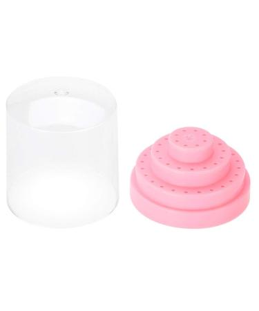 Fictory Nail Drill Stand - 48 Holes Plastic Organizer Holder for Nail Art - Pink Display Box for Drill Bits - Buy Online on GoSupps.com