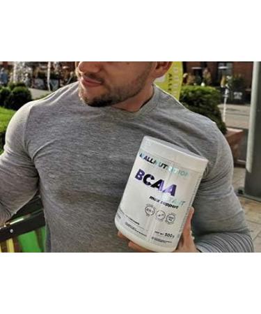 All-Nutrition BCAA Max Support Powder - High-Dose Amino Complex (Mango-Blackberry 500g) | Soluble BCAA Glutamine Leucine & Taurine for Optimal Performance - International Shipping Available - Buy Online on GoSupps.com