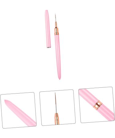 Healeved Nail Art Drawing Pen Nail Art Dotting Tool Para U as Nail Pens for Nail Art Rhinestone Tool Thin Nail Art Brush Liner Nail Gel Brush for Acrylic Nails Fiber Wool Fine Tip Stroke 17.9x1cm Pink 2 - Buy Online on GoSupps.com